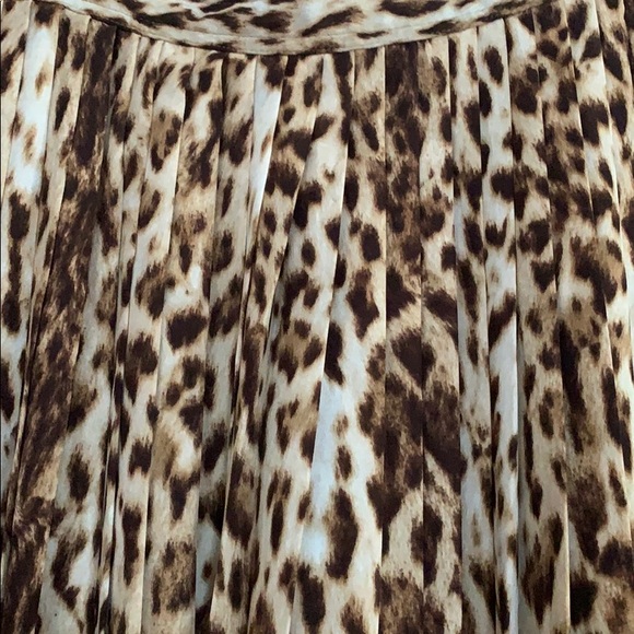 New Without Tag J. Crew Leopard Pleated Skirt 10 - Picture 3 of 8